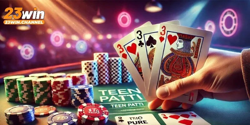 Bài Teen Patti cũng sử dụng bộ bài 52 lá cơ bản nhất